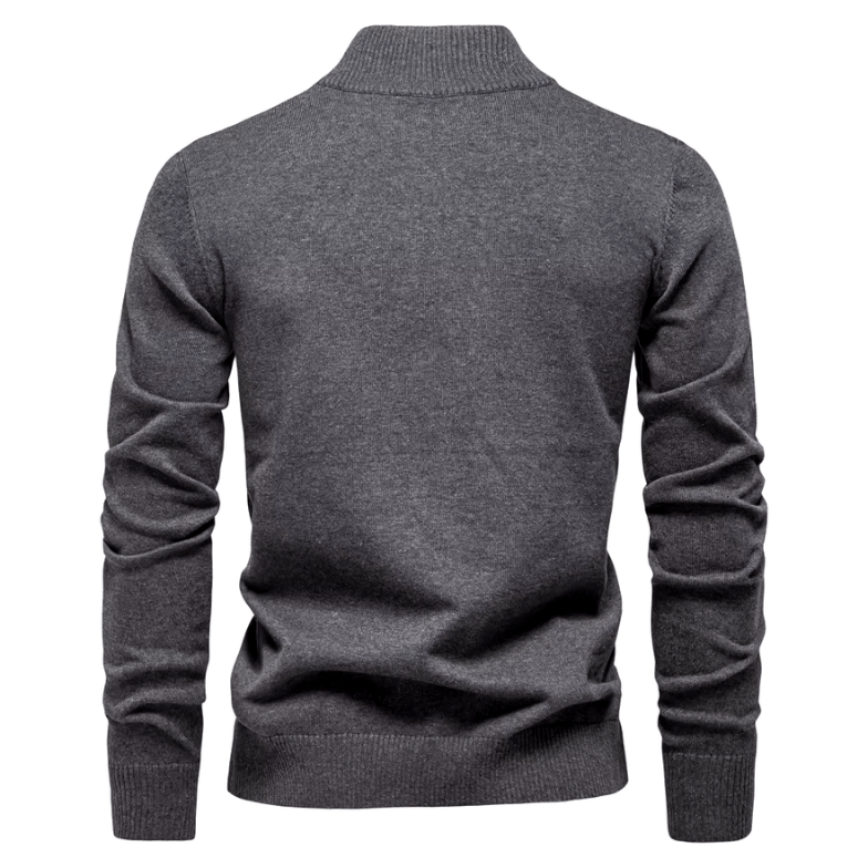 Bayer Modehaus - Herren Pullover mit Troyer-Kragen und Reißverschluss, Feinstrick - Produktbild 12