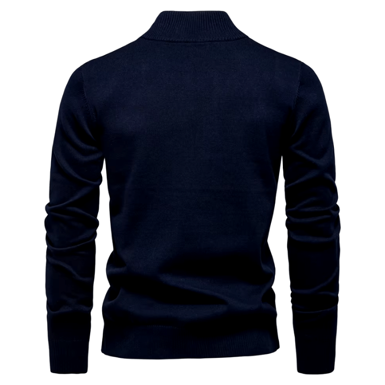 Bayer Modehaus - Herren Pullover mit Troyer-Kragen und Reißverschluss, Feinstrick - Produktbild 6