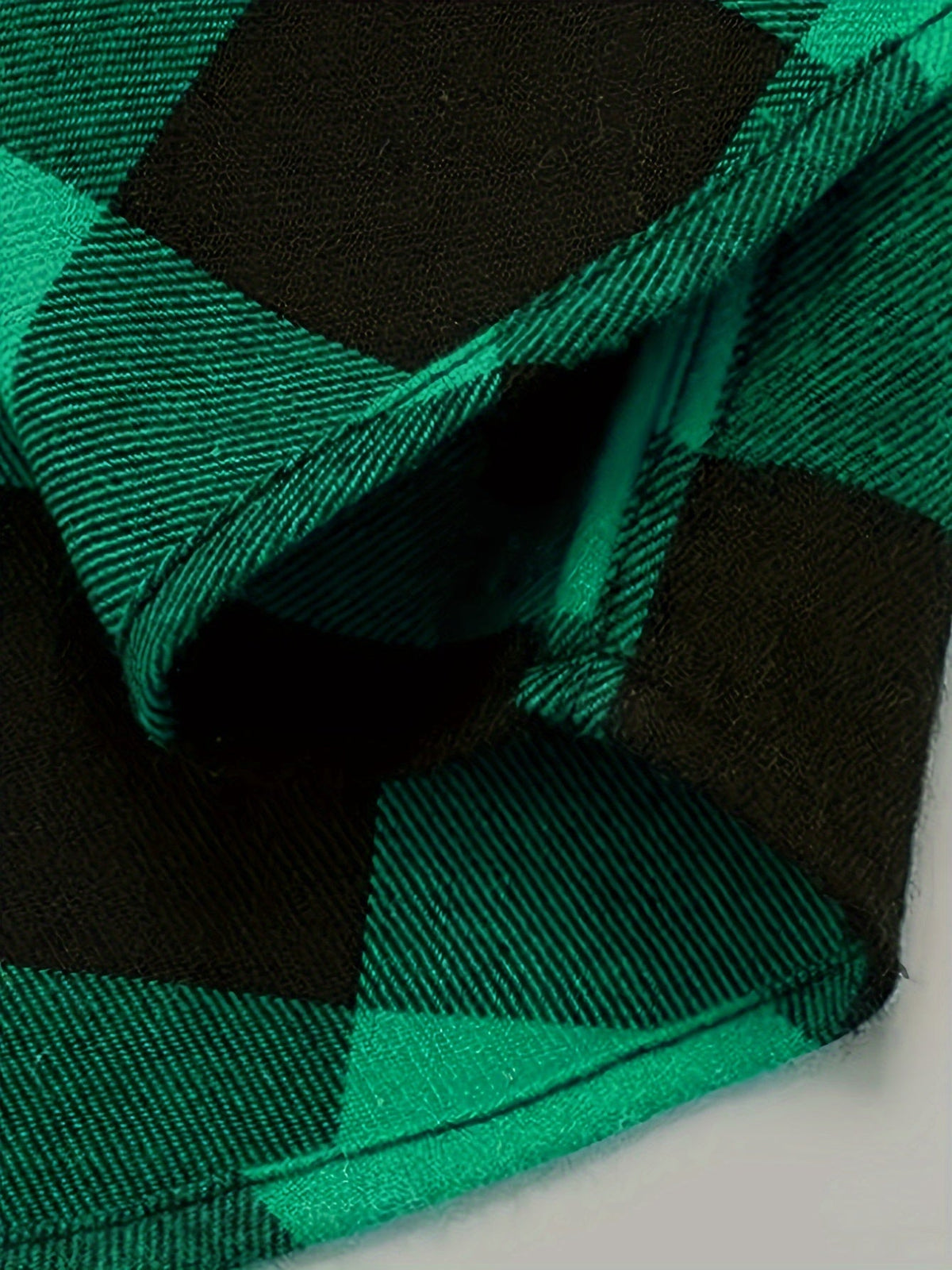 Flanellhemd mit Blockkaro und Brusttaschen für Herren