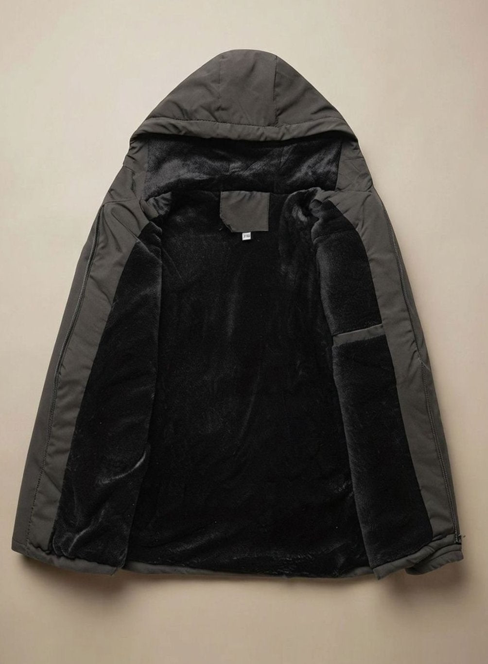 Winterjacke Herren Wasserdichte Kapuzenjacke mit Fleece-Innenfutter
