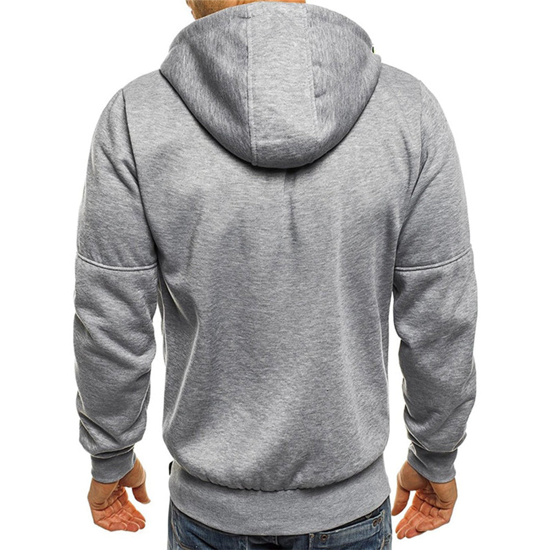 Hoodie mit durchgehendem Zipper und Kapuze für Herren - Ansicht 8