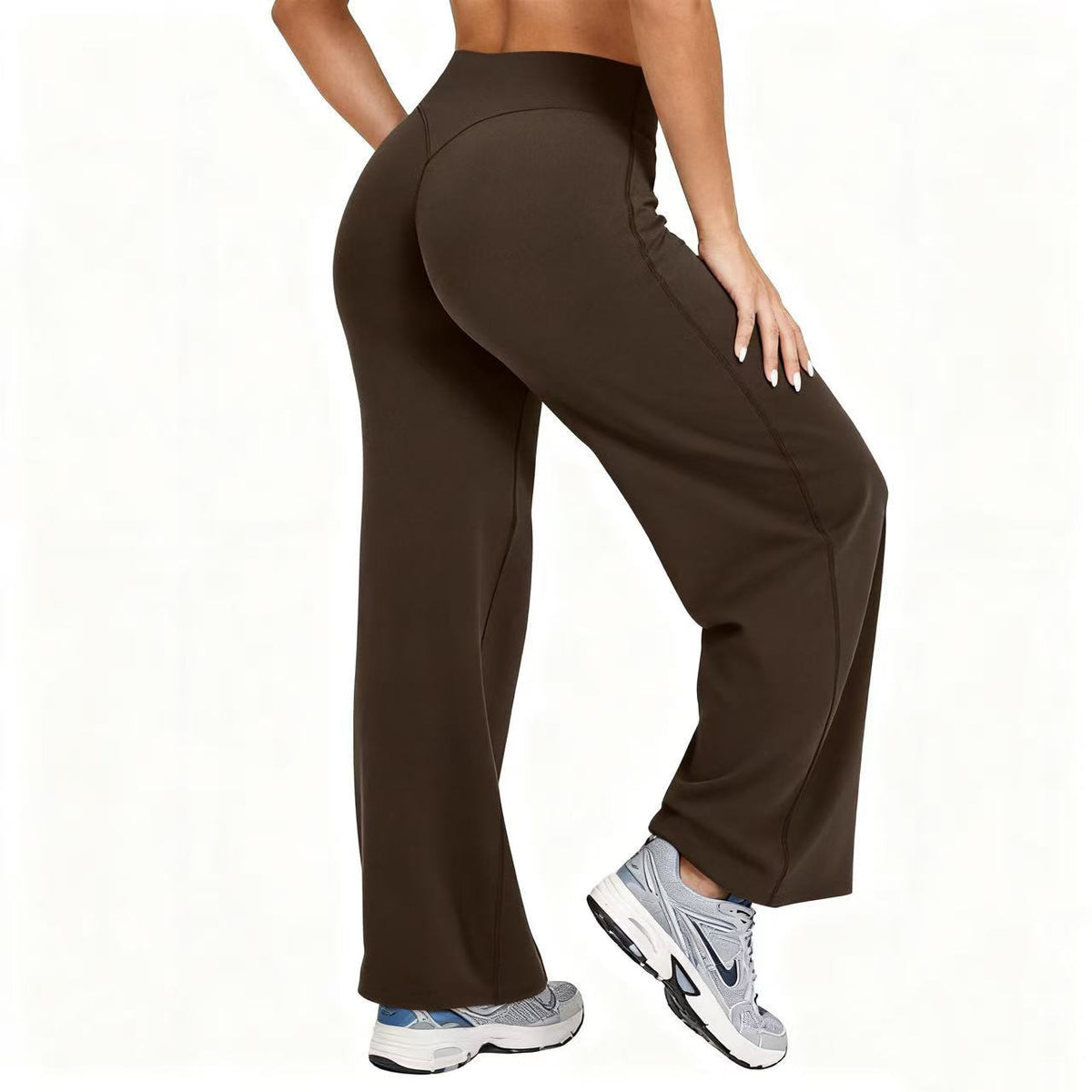 Hose mit geradem Bein und Einsätzen für Damen