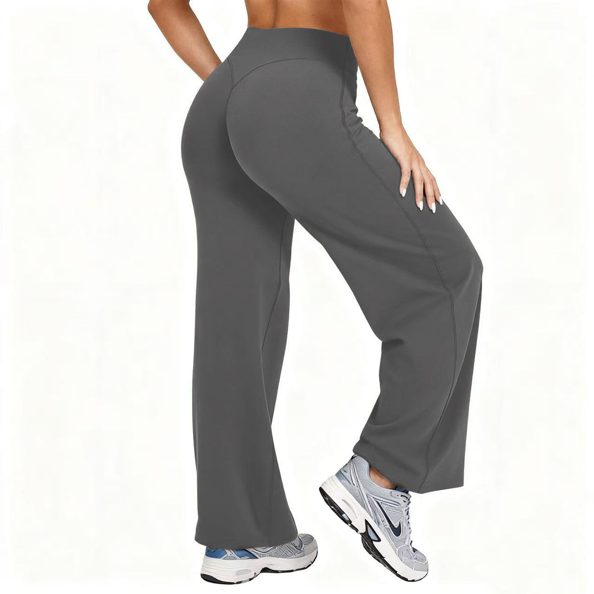 Hose mit geradem Bein und Einsätzen für Damen