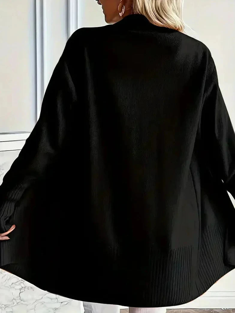 Bayer Modehaus - Damen Longcardigan mit Dolman-Ärmeln und Rippbündchen - Produktbild 9