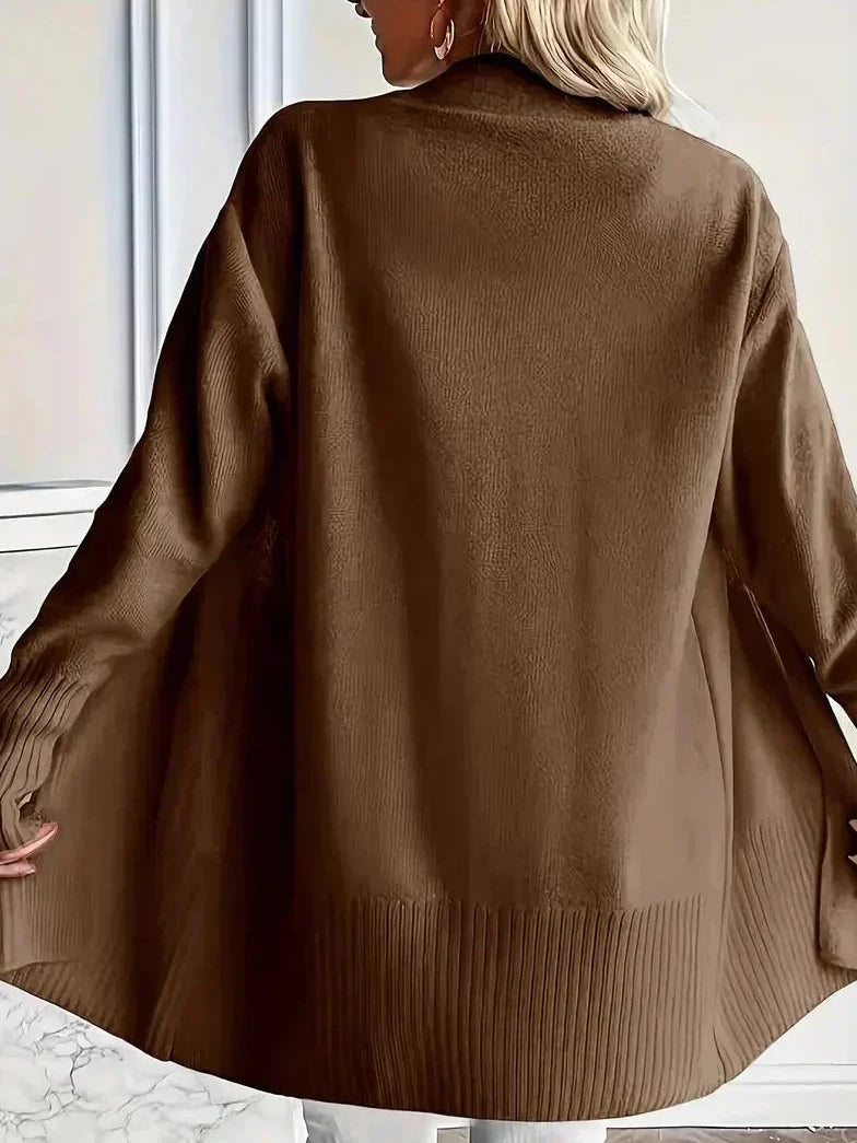 Bayer Modehaus - Damen Longcardigan mit Dolman-Ärmeln und Rippbündchen - Produktbild 7