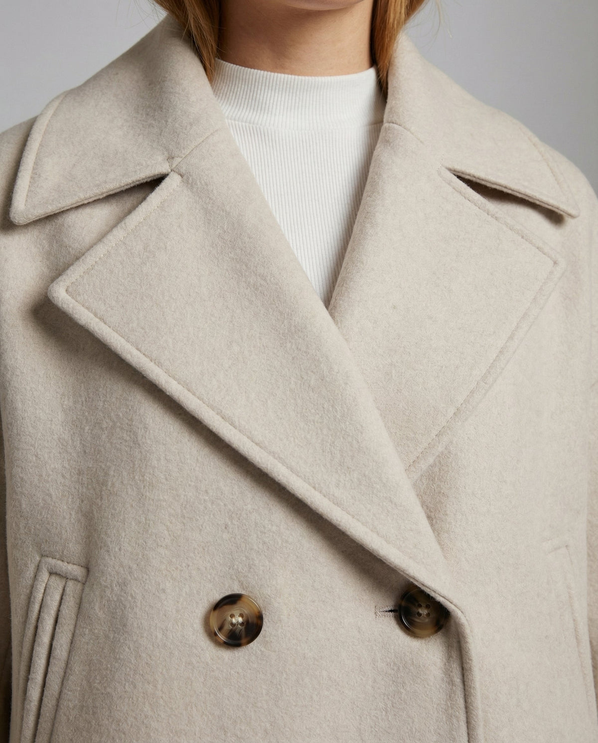 Jacke mit Kurzschnitt und Reverskragen für Damen