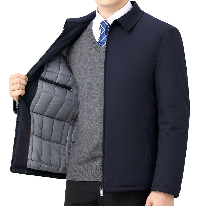 Jacke mit Wattierung und Umlegekragen für Herren