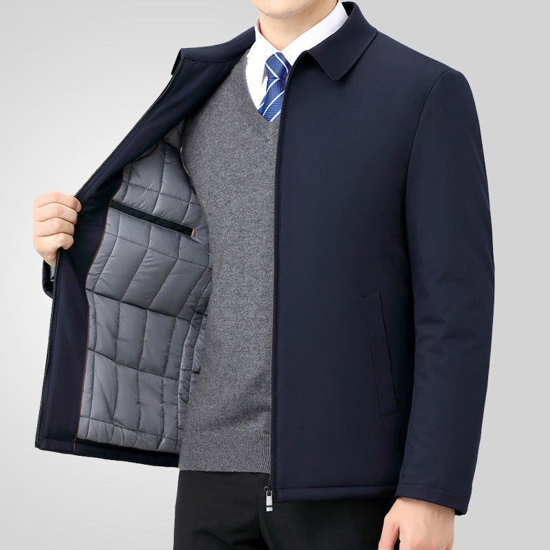 Jacke mit Wattierung und Umlegekragen für Herren