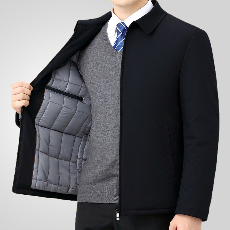 Jacke mit Wattierung und Umlegekragen für Herren