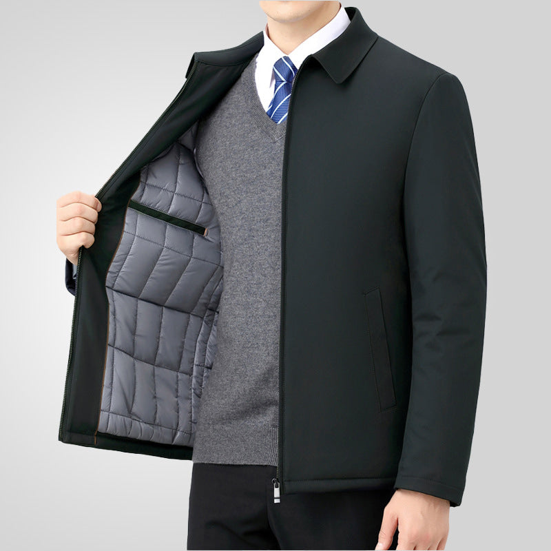 Jacke mit Wattierung und Umlegekragen für Herren