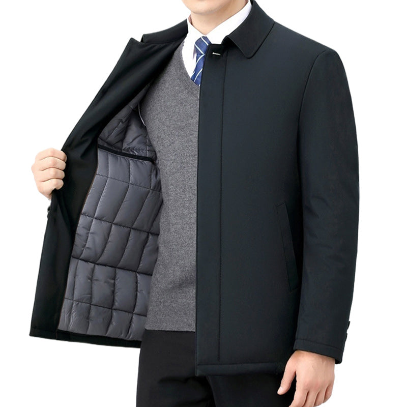 Jacke mit Wattierung und Umlegekragen für Herren