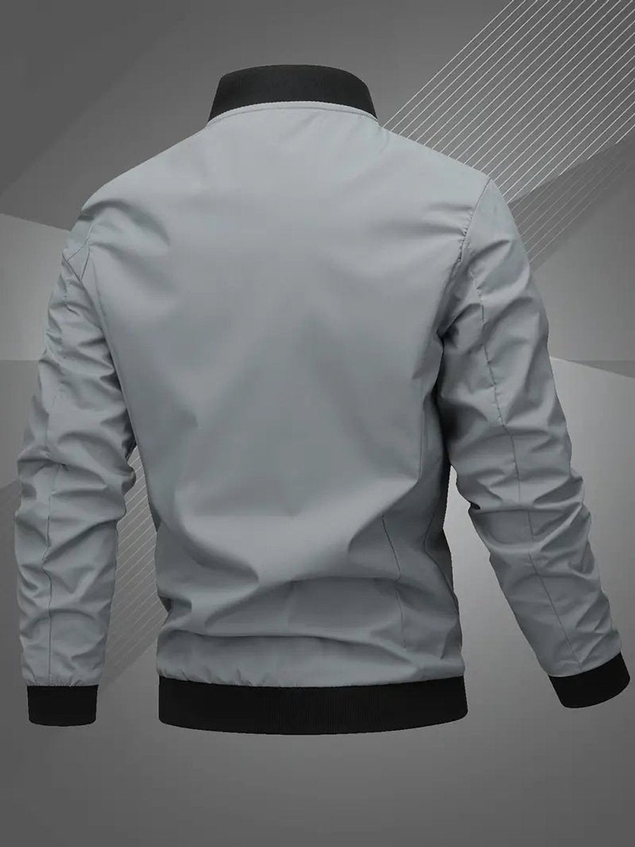 Jacken Herren Bomberjacke aus Polyester mit Baseball-Kragen