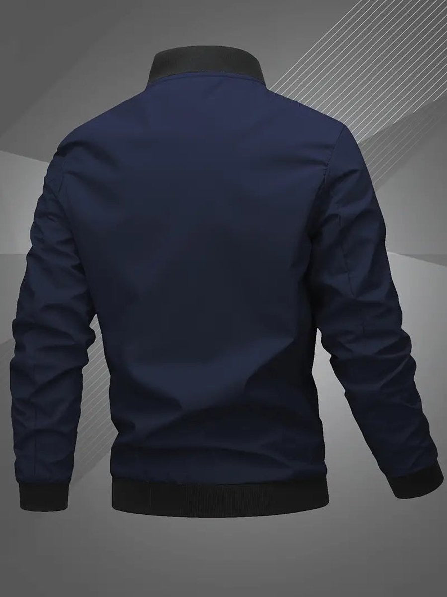 Jacken Herren Bomberjacke aus Polyester mit Baseball-Kragen
