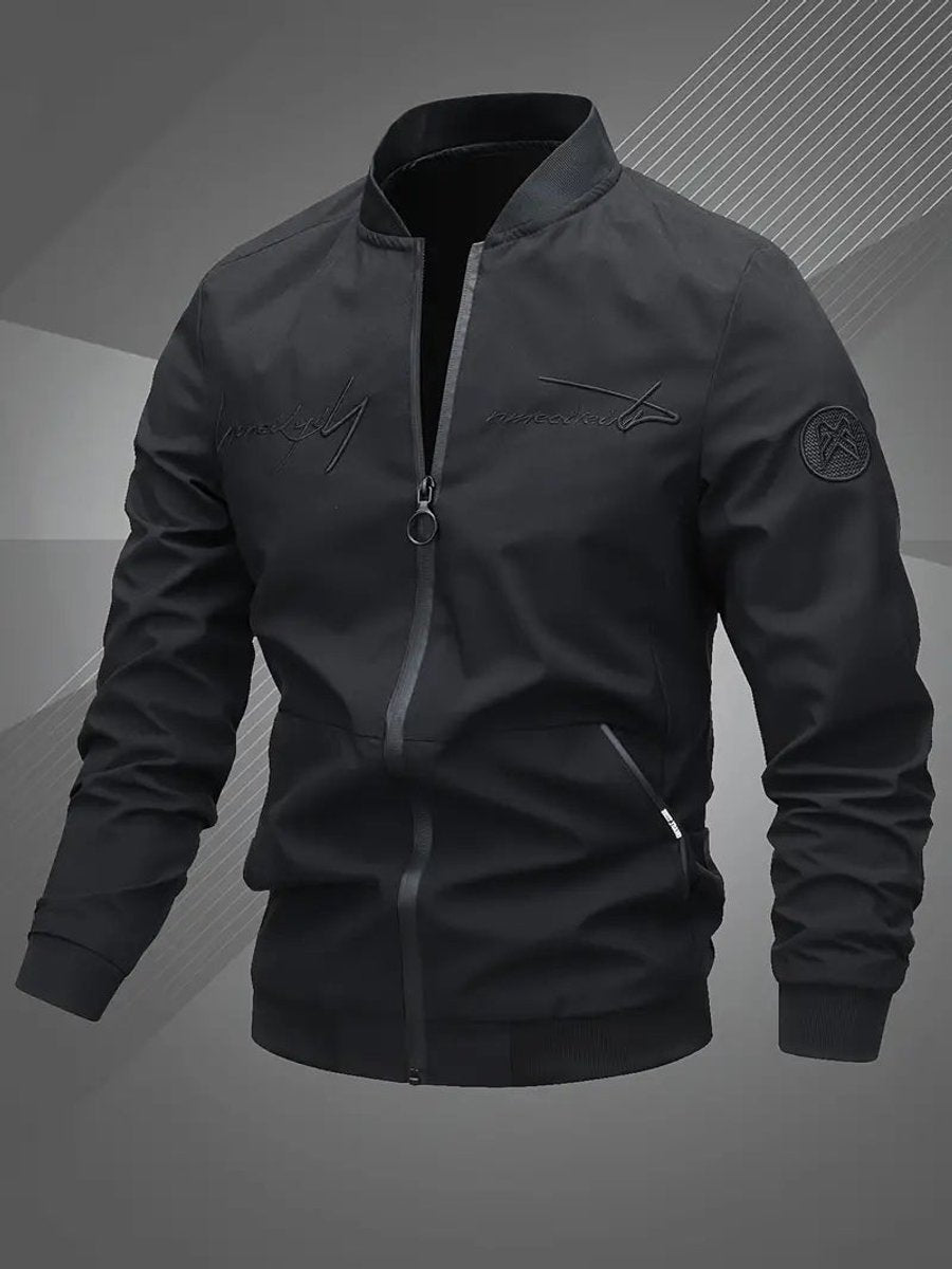 Jacken Herren Bomberjacke aus Polyester mit Baseball-Kragen