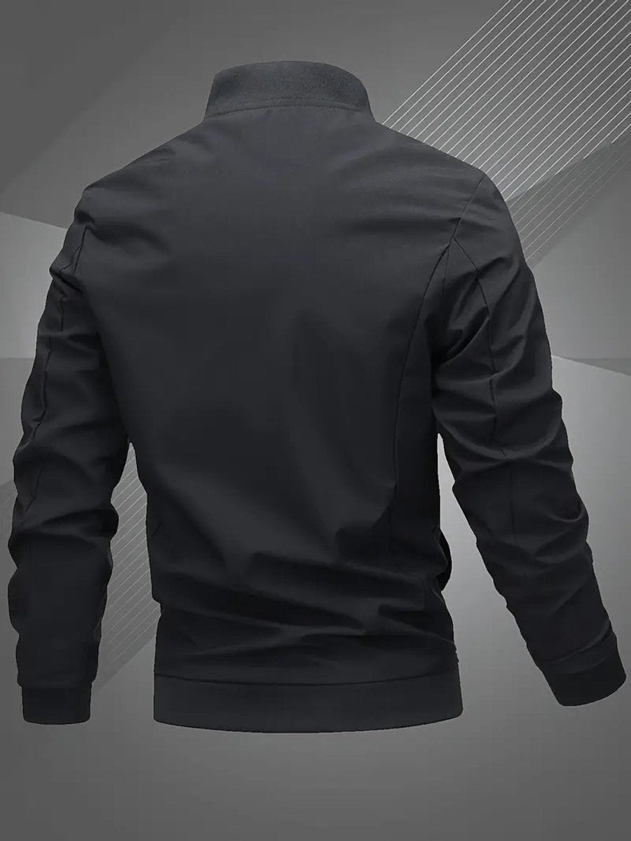 Jacken Herren Bomberjacke aus Polyester mit Baseball-Kragen
