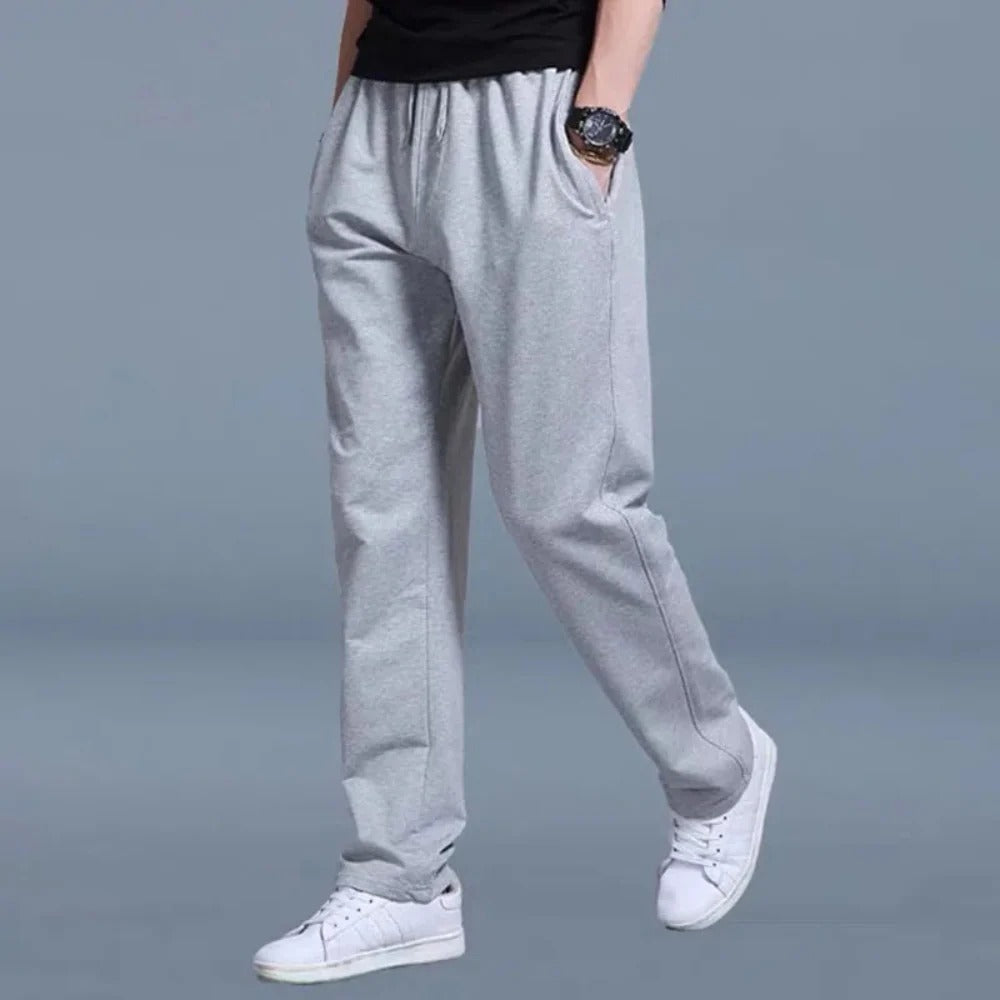 Jogging Hosen Herren mit Kordelzug, Seitentaschen und geradem Schnitt