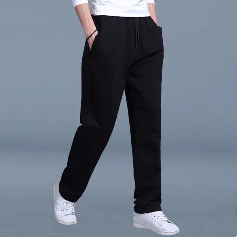 Jogging Hosen Herren mit Kordelzug, Seitentaschen und geradem Schnitt