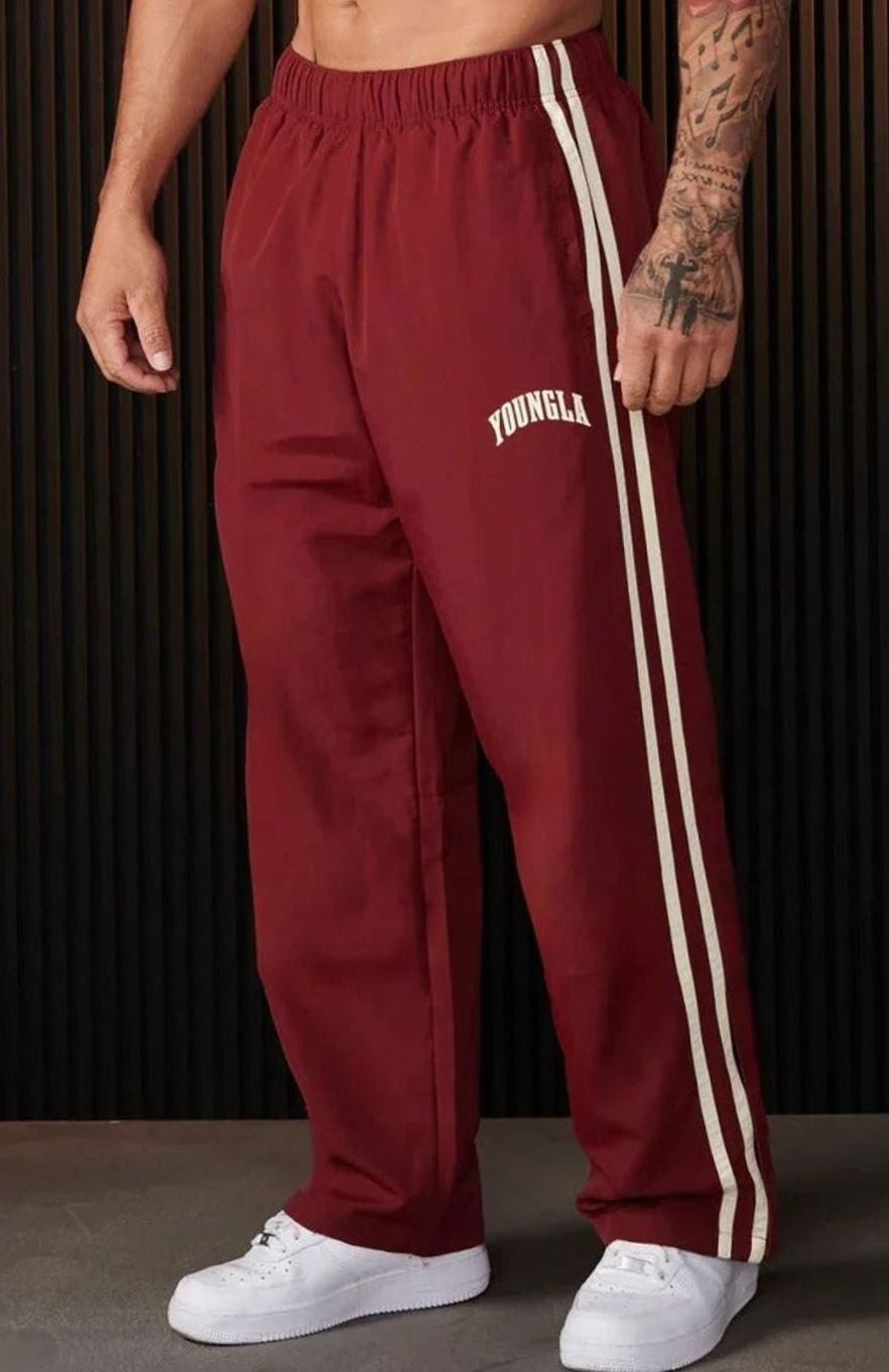 Jogging Hosen Herren mit Streifen, Seitentaschen und elastischem Bund