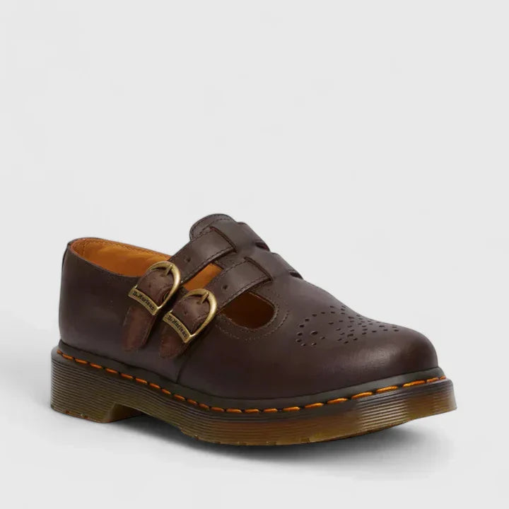 Mary Jane Schuhe mit Herzlochung und Schnallen für Damen