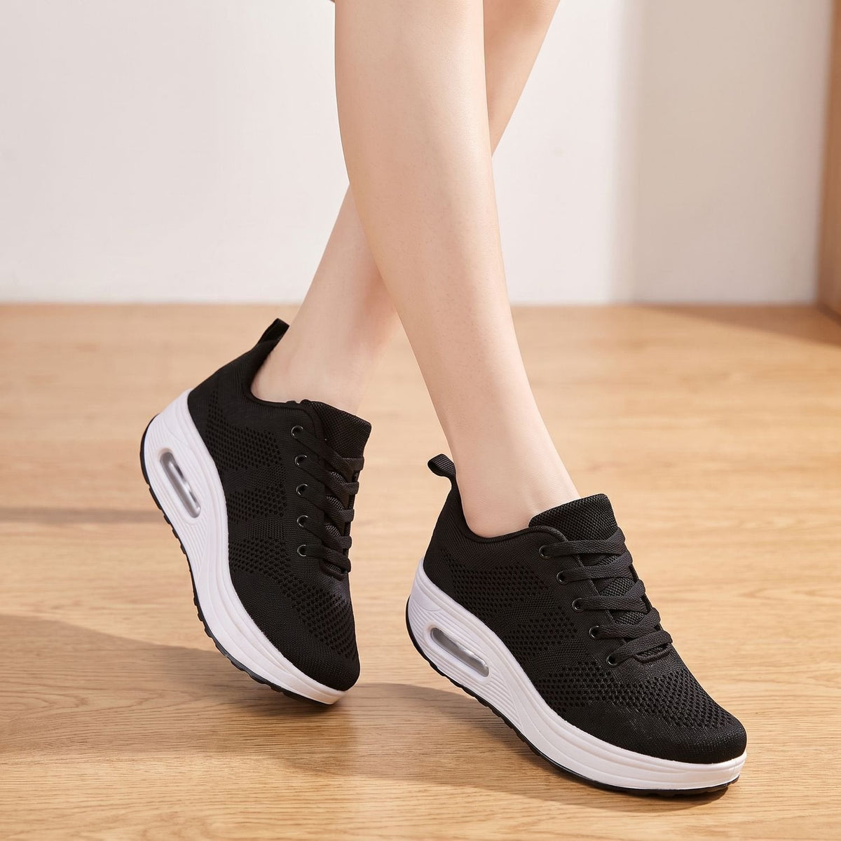 Orthopädische Schuhe Damen leicht mit Luftpolster, atmungsaktive Sneaker