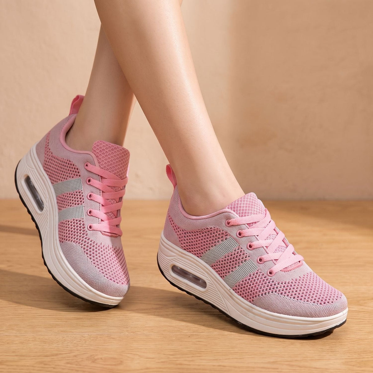 Orthopädische Schuhe Damen leicht mit Luftpolster, atmungsaktive Sneaker