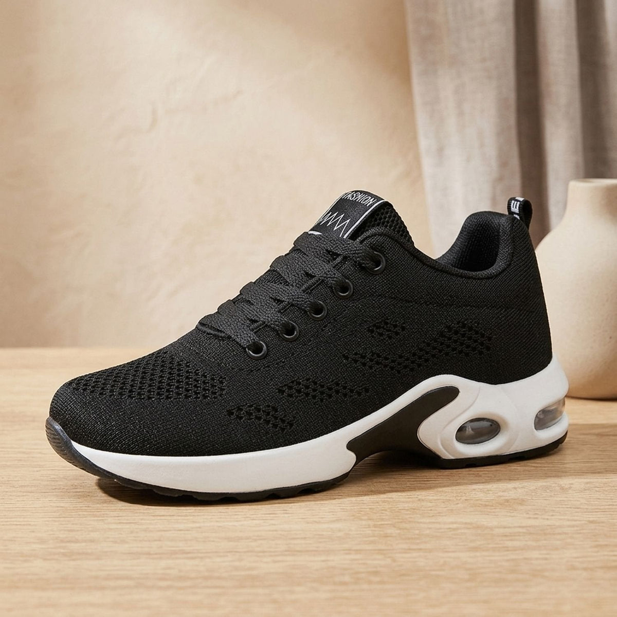 Orthopädische Schuhe Damen mit Luftkissen-Plateausohle, breite Sneaker