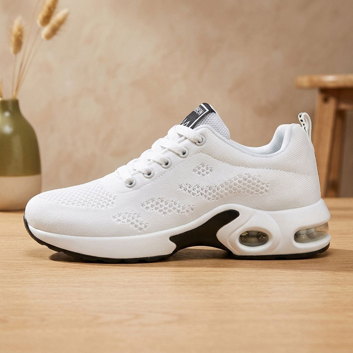 Orthopädische Schuhe Damen mit Luftkissen-Plateausohle, breite Sneaker