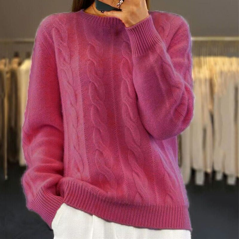 Pullis Damen Winterpullover mit weichem Strick und schmaler Passform