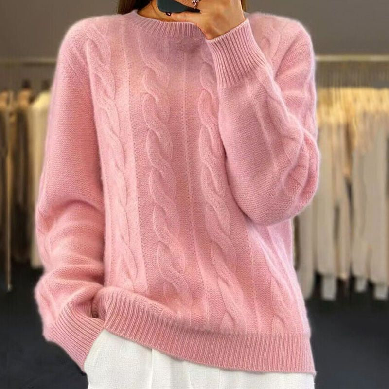Pullis Damen Winterpullover mit weichem Strick und schmaler Passform