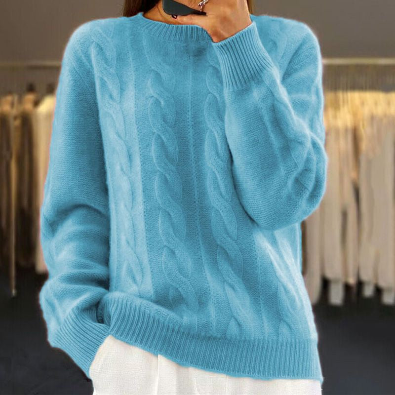Pullis Damen Winterpullover mit weichem Strick und schmaler Passform