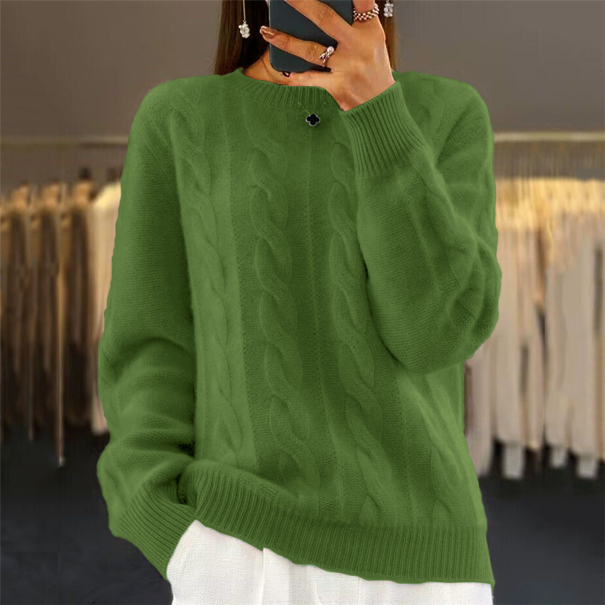 Pullis Damen Winterpullover mit weichem Strick und schmaler Passform