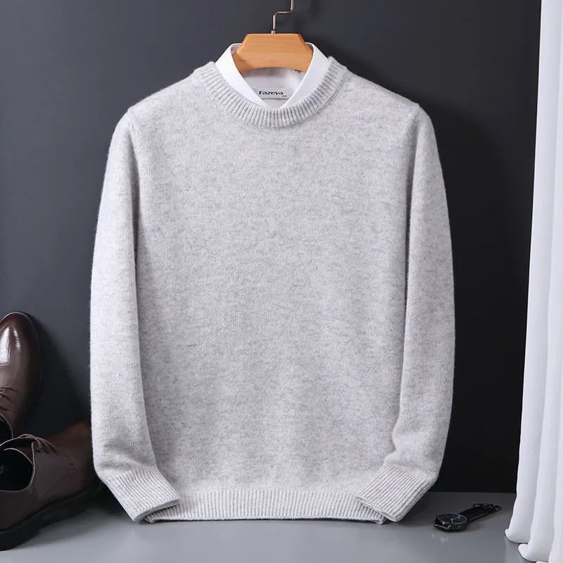 Pullover aus Kaschmirwolle mit Rundhals für Herren - Ansicht 2