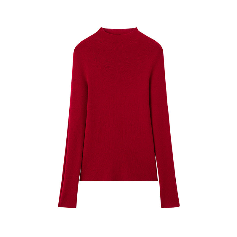 Pullover mit Feinstrick und halbhohem Kragen für Damen