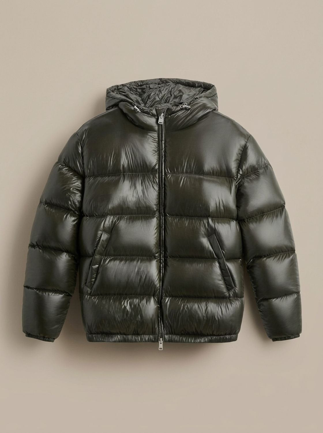 Steppjacke Herren mit Daunenfüllung, wasserabweisend und hüftlang