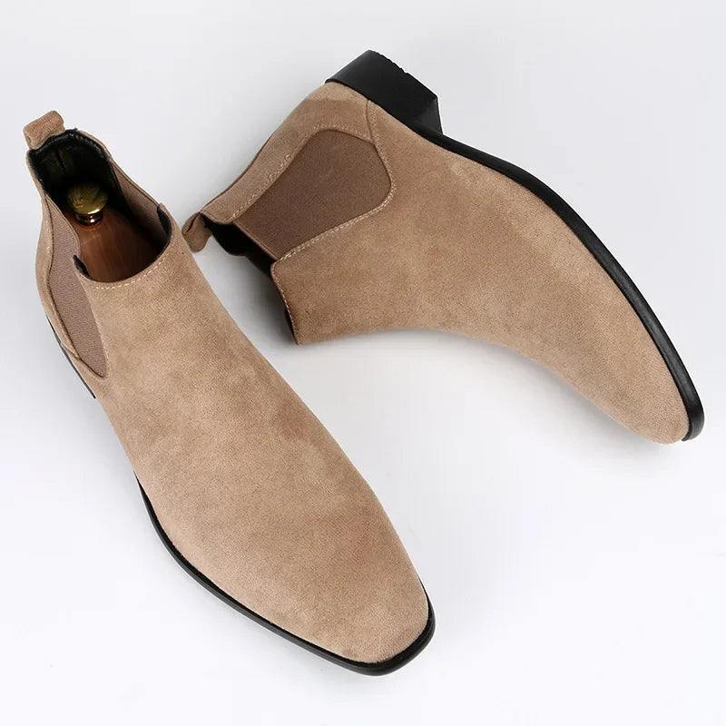 Stiefelett Herren Chelsea Boots knöchelhoch zum Hineinschlüpfen