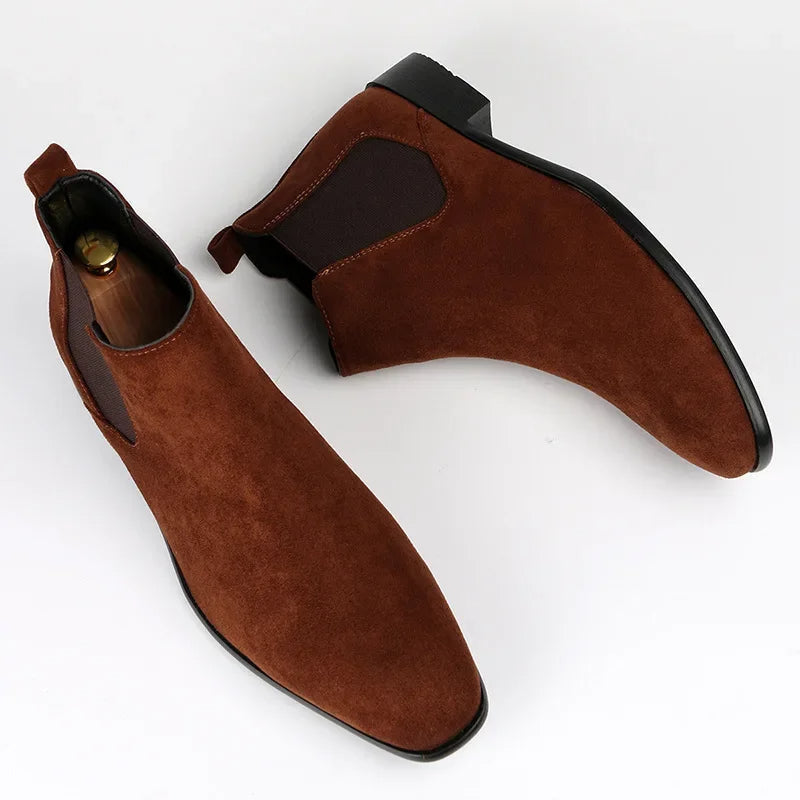 Stiefelett Herren Chelsea Boots knöchelhoch zum Hineinschlüpfen