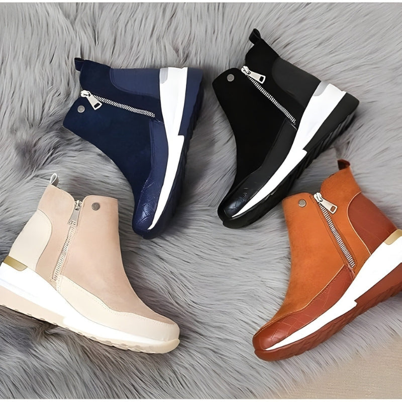 Stiefeletten in Leder-Optik mit Reißverschluss für Damen - Ansicht 6