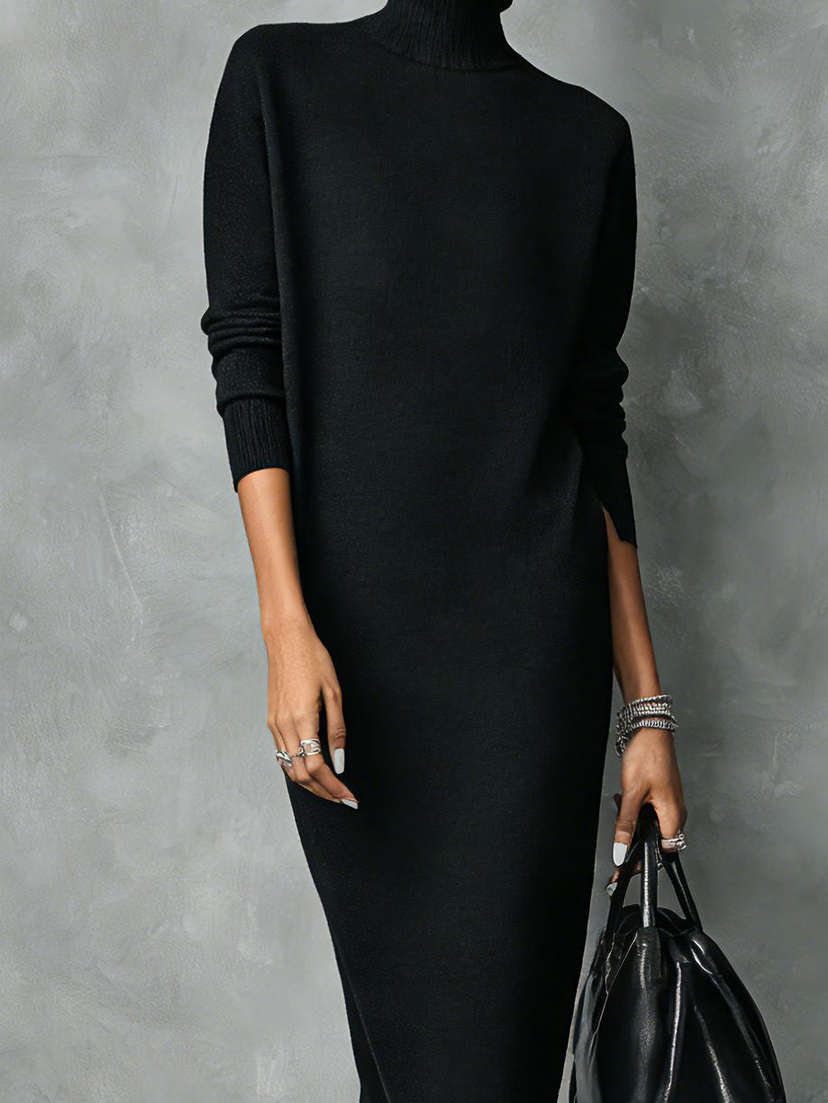 Strickkleid mit langen Ärmeln für Damen