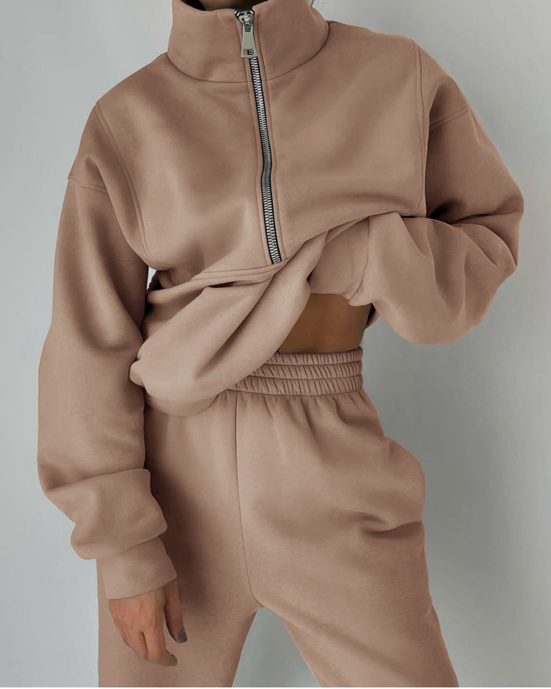 Jogginganzug mit Kapuze und langer Hose für Damen