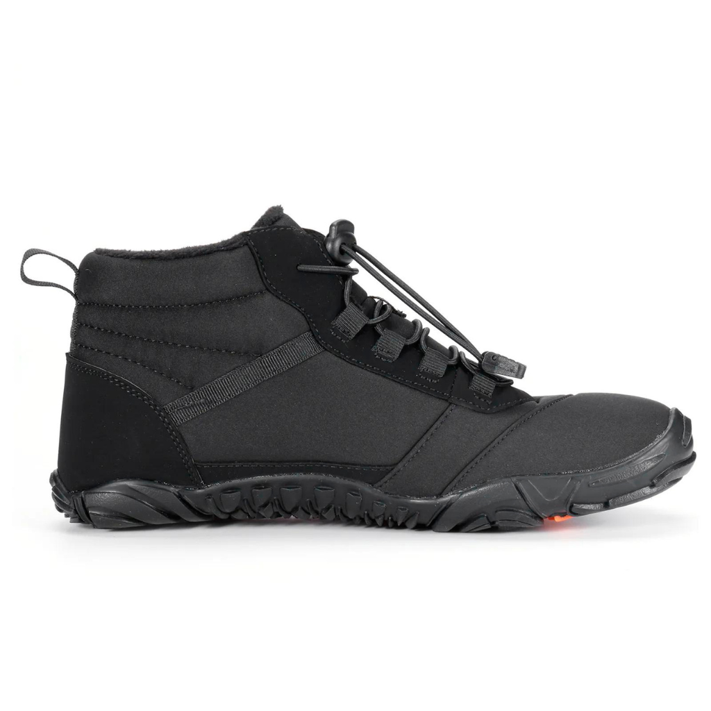 Winter Barfußschuhe mit hohem Schnürschaft und Profilsohle für Damen - Ansicht 2