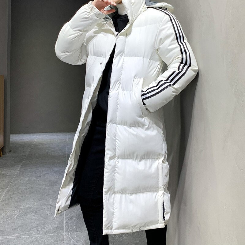 Winterjacke mit Steppung und langem Schnitt für Herren - Ansicht 8