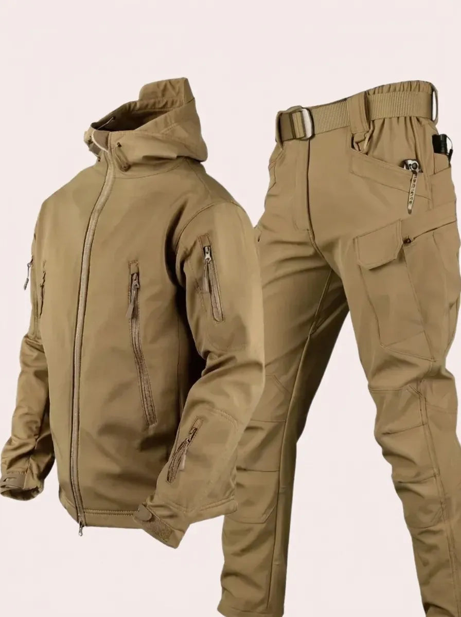 Winterjacke im Set mit langer Hose für Herren in Beige - Ansicht 5