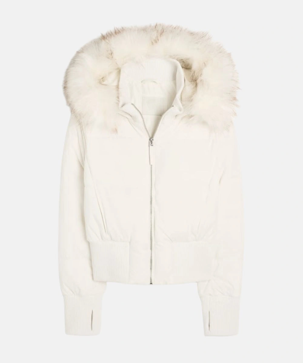 Winterjacke mit Steppung und Kunstfellkapuze für Damen