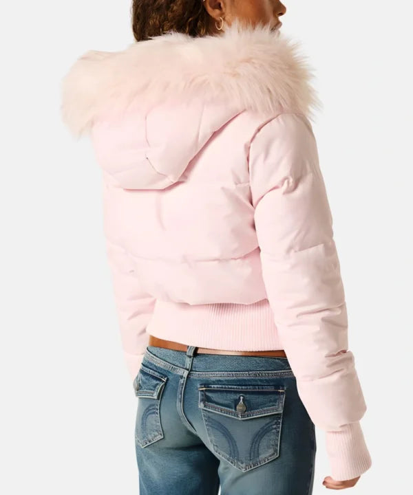 Winterjacke mit Steppung und Kunstfellkapuze für Damen