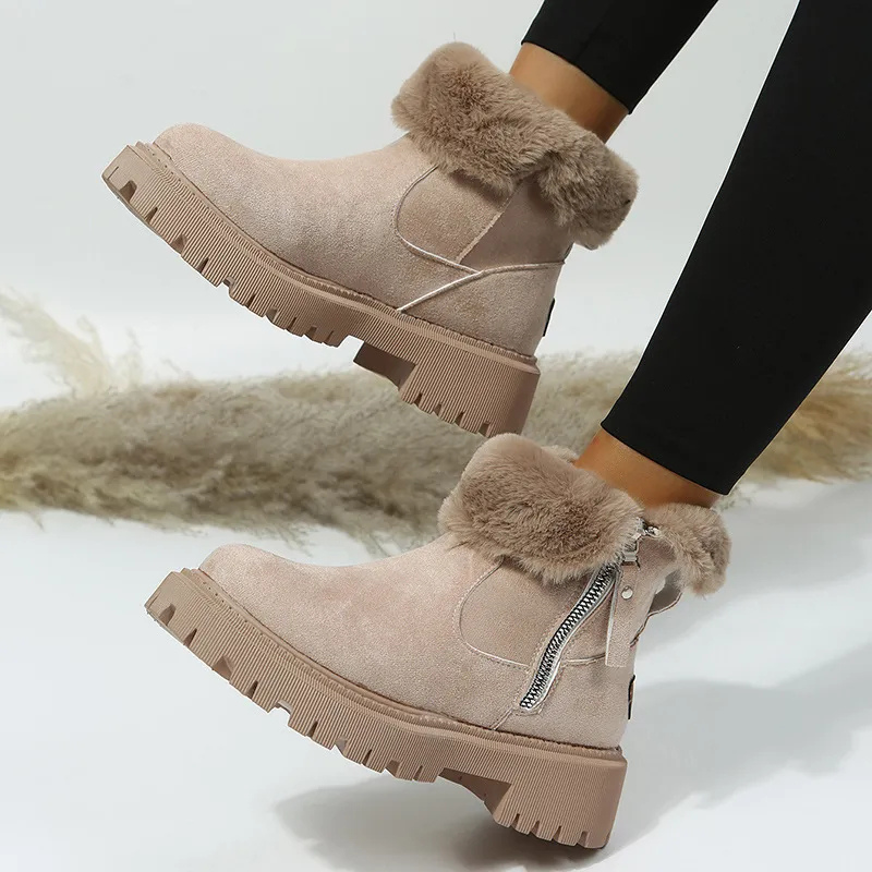 Winterschuh Damen mit Fußgewölbestütze und stoßdämpfender Sohle