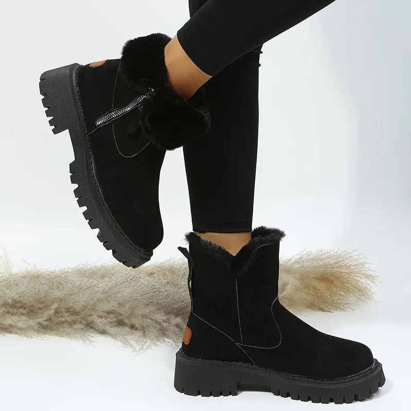 Winterschuh Damen mit Fußgewölbestütze und stoßdämpfender Sohle