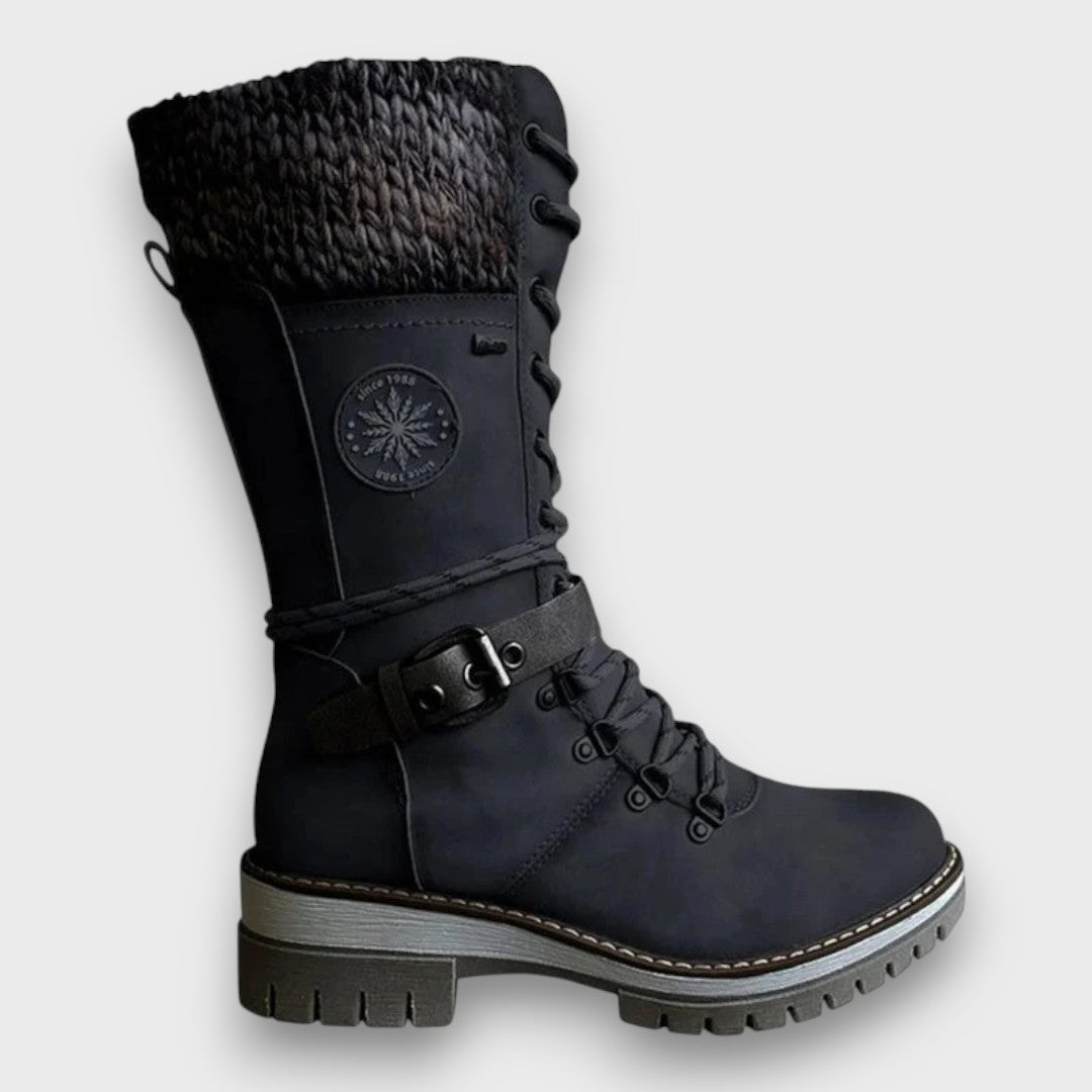 Winterschuh Damen mit Schnürung, hohem Schaft und rutschfester Sohle